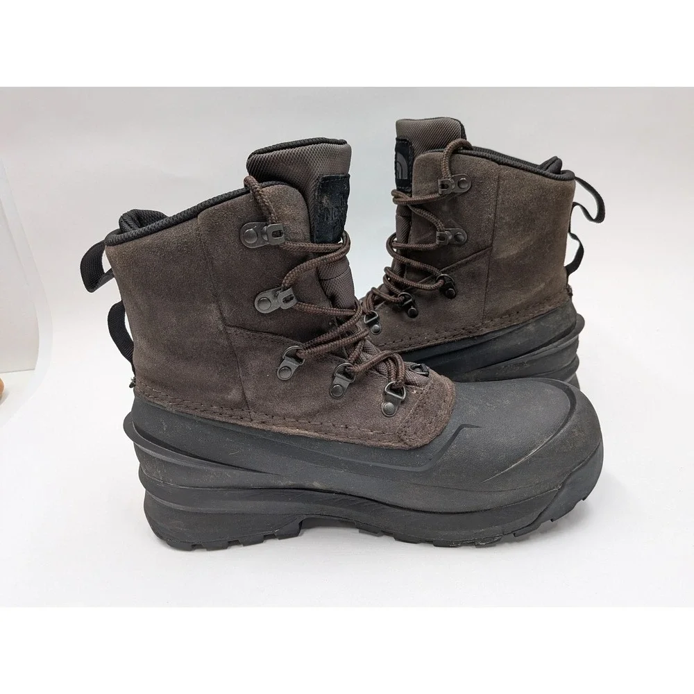 The North Face Chilkat V 400 Waterproof Winter Boots Brown Black Mens NF0A5LW3